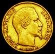 London Coins : A189 : Lot 951 : France 20 Francs Gold 1852A Paris Mint, BONAPARTE legend, KM#774 Near Fine, a one-year type
