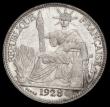 London Coins : A189 : Lot 963 : French Indo-China 20 Centimes 1928A KM#17.1 UNC with some thin scratches on the obverse, the reverse...