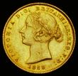London Coins : A190 : Lot 1149 : Australia Half Sovereign 1858 Sydney Branch Mint Marsh 383 AU pleasing brown gold peripheral toning ...