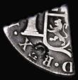 London Coins : A190 : Lot 1214 : Curacao 18 Stuivers (3 Reaal) Countermarked Coinage 1816-1821, 1/5 cut of Spain or Spanish Colonial ...