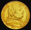 London Coins : A190 : Lot 1237 : France 20 Francs Gold 1815Q Perpignan Mint about VF and a seldom offered mint