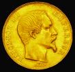 London Coins : A190 : Lot 1239 : France 50 Francs 1857 A Napoleon III bare head facing right KM758.1 EF lightly toned with the odd ve...