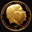 London Coins : A190 : Lot 1249 : Gabon 50 Francs 1960 Gold Proof FDC KM3