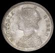 London Coins : A190 : Lot 1317 : India Quarter Rupee 1862 Calcutta Mint, KM#470 A/UNC-Unc and lustrous 