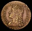 London Coins : A190 : Lot 1336 : Ireland Gunmoney Sixpence Jan 1689 some mild surface pitting obverse as usual otherwise pleasing VF ...