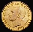 London Coins : A190 : Lot 1678 : Brass Threepence 1950 Peck 2394 UNC with subdued lustre, the reverse virtually BU