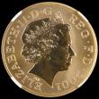 London Coins : A190 : Lot 1778 : Five Pound Crown 2001 Centenary of the end of the Victorian Era Gold Proof Reverse Frosted FDC NGC R...