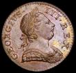 London Coins : A190 : Lot 1989 : Halfpenny 1770 Peck 893 Chocolate Unc with some lustre reverse and perhaps once cleaned
