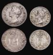 London Coins : A190 : Lot 2014 : Maundy James II (2) 3d 1688 (8 over 7) Fine the reverse rubbed so the middle digit of III not visibl...