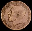 London Coins : A190 : Lot 2171 : Penny 1922 with 1927 reverse Freeman 192A dies 3+C near Fine with an usual fault (reminiscent of lat...