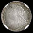 London Coins : A190 : Lot 2368 : Threepence 1895 ESC 2107 Choice with a pleasing tone and graded MS65 by NGC