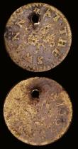 London Coins : A190 : Lot 688 : Halfpennies and Farthings 17th Century (3) Halfpenny Hampshire - Titchfield 1668 William Hack W.203 ...