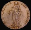 London Coins : A190 : Lot 703 : Halfpenny 18th Century Herefordshire - Hereford 1794 Obverse: An apple tree, Reverse: Figure of Just...