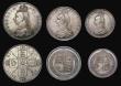London Coins : A190 : Lot 866 : 1887 Jubilee Head types in CGS holders all nicely toned Unc (3) Florin Davies 810 CGS 78, Shilling D...