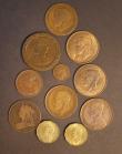 London Coins : A190 : Lot 872 : Brass Threepences to Third Farthing (11) comprising Brass Threepences (2) 1938 Peck 2372 UNC or near...