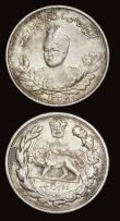London Coins : A191 : Lot 1008 : Iran 1,000 Dinars SH1308 and 2,000 Dinars AH1332 KM1057 both EF