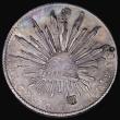 London Coins : A191 : Lot 1051 : Mexico Eight Reales 1880 Cn JD Chihuahua KM#377.2 GVF nicely toned, the reverse with four chop marks
