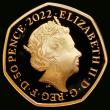 London Coins : A191 : Lot 1419 : Fifty Pence 2022 Commonwealth Games - Birmingham Gold Proof S.H104 FDC uncased in capsule, no certif...