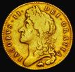 London Coins : A191 : Lot 1423 : Five Guineas 1688 Elephant and Castle QVARTO S.3398 Fine the 6 in the date weak