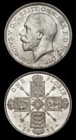 London Coins : A191 : Lot 1492 : Florins 1911 Shallow Neck ESC 929, Bull 3755, Davies 1730 dies 1A, GEF and lustrous with some edge n...