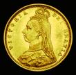 London Coins : A191 : Lot 1581 : Half Sovereign 1887 Jubilee Head close JEB Hooked J S.3869A GEF/UNC