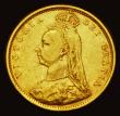 London Coins : A191 : Lot 1587 : Half Sovereign 1892 Low Shield, No J.E.B. on truncation, S.3869D. DISH L516 Good Fine/VF