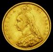 London Coins : A191 : Lot 1589 : Half Sovereign 1893 Jubilee Head, Shield Reverse, No J.E.B on truncation, S.3869D VF or better
