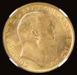 London Coins : A191 : Lot 1594 : Half Sovereign 1902 Currency Issue Marsh 505 Choice and graded MS64 by NGC