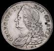 London Coins : A191 : Lot 1660 : Halfcrown 1746 6 over 5 LIMA ESC 607 Bright VF/GVF with some light surface scratches