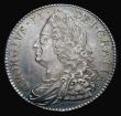 London Coins : A191 : Lot 1664 : Halfcrown 1750 ESC 609 UNC or near so with an attractive grey and gold tone, slabbed and graded CGS ...