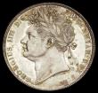 London Coins : A191 : Lot 1668 : Halfcrown 1820 George IV ESC 628, Bull 2357 GEF/AU with peripheral gold toning over mint brilliance
