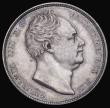 London Coins : A191 : Lot 1677 : Halfcrown 1834 WW in block ESC 660 AU once lightly cleaned now retoning, good eye appeal