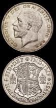London Coins : A191 : Lot 1749 : Halfcrowns 1928 ESC 777, Bull 3734, Davies 1703 dies 1C, AU/UNC the obverse with some contact marks,...