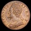 London Coins : A191 : Lot 1754 : Halfpenny 1753 Peck 883 EF or better with a good degree of lustre seldom seen on a coin this old