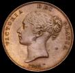 London Coins : A191 : Lot 1813 : Penny 1858 8 over 7 Peck 1516 Unc or near so with subdued lustre and the obverse with a few small re...