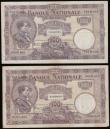London Coins : A191 : Lot 191 : Belgium 100 Francs (2) 30.1.23 VF minor light stains and 03.01.24 Fine 