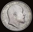 London Coins : A191 : Lot 1942 : Shilling 1905 ESC 1414, Bull 3591 the key date in the series EF or better with a pleasing tone, amon...