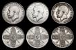London Coins : A191 : Lot 2275 : Florins (6) 1911 Shallow Neck, Davies 1730 dies 1A, A/UNC and lustrous, the obverse with some contac...