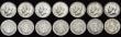London Coins : A191 : Lot 2293 : Halfcrowns George V (14) all pre 1920 a better grade group VF-AU some lustrous