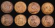 London Coins : A191 : Lot 2306 : Pennies 1887 GVF, 1890 EF, 1896 Unc with subdued lustre and verdigris in Britannia's drapery, 1...