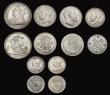 London Coins : A191 : Lot 2329 : Silver in high grades (11) Crown 1893 LVI, Halfcrown 1909 and 1931, Florin 1935, Shilling 1897, 1900...