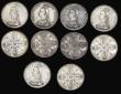 London Coins : A191 : Lot 2351 : Victoria Jubilee Head Double Florins (5) Roman 1 (2), Arabic 1 (3), Halfcrowns (2), Florin (1), Shil...