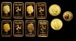 London Coins : A191 : Lot 2395 : Small Gold items (6) China 20 Yuan Panda unopened in the original plastic sleeve dated 14.08.02, Bri...