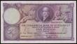 London Coins : A191 : Lot 251 : Scotland Commercial Bank of Scotland Limited 5 Pounds dated 2nd January 1954, series 17E 020257, Pic...
