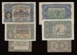 London Coins : A191 : Lot 265 : Switzerland 100 Franken 2.12.1943 Fine small tear bottom edge, 50 Franken 10.10.1947 VF, 5 Franken 2...
