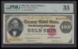 London Coins : A191 : Lot 268 : USA $100 Gold Certificate 1882 Teehee/Burke Fr1214, Pick 261 S/N M1401531 pp C, Choice Very Fine PMG...