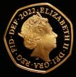 London Coins : A191 : Lot 327 : Fifty Pence 2022 Definitive Gold Proof FDC in a plastic capsule (uncased)