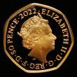 London Coins : A191 : Lot 329 : Fifty Pence 2022 Queen Elizabeth II Platinum Jubilee Gold Proof S.H103 FDC in a plastic capsule (unc...
