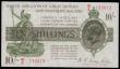 London Coins : A191 : Lot 36 : Ten Shillings Warren Fisher T33 issued 1927 last series W/8 prefix, Northern Ireland in title, VF li...