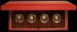 London Coins : A191 : Lot 400 : One Pound 2003 a 4-coin set Gold Proof Patterns depicting bridges:- Forth Railway Bridge, Menai Stra...